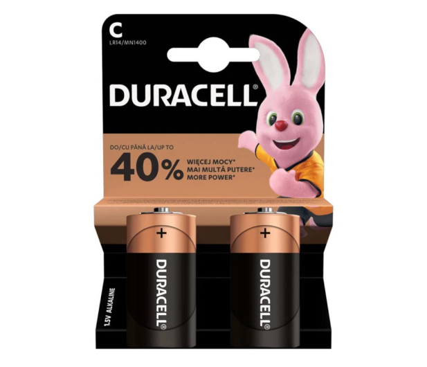 DURACELL Bateria BASIC LR14/C (2 szt.)V2 - 1247870 - zdjęcie
